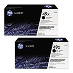 HP 49XD (Q5949XD) toner cartridge zwart hoge capaciteit 2 stuks (origineel)